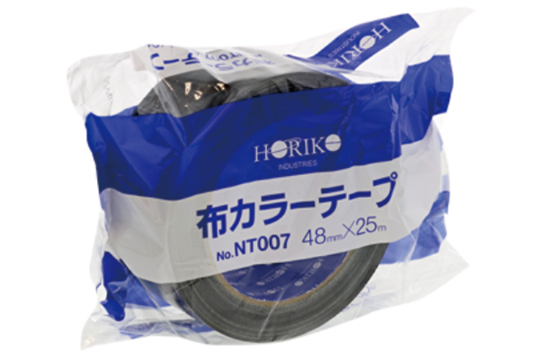 布カラーテープ　黒　№ＮＴ００７