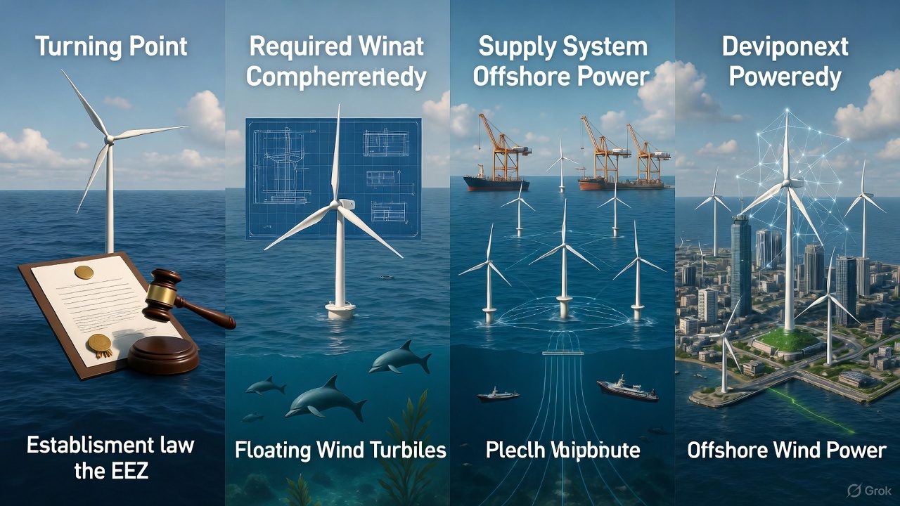 EEZ法整備完了が示す洋上風力の転機と、浮体式国産風車開発に求められる部材・供給体制